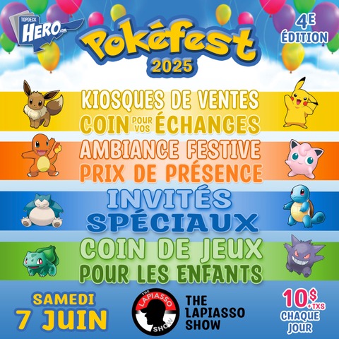 Pokefest 2025 billet - 7 Juin